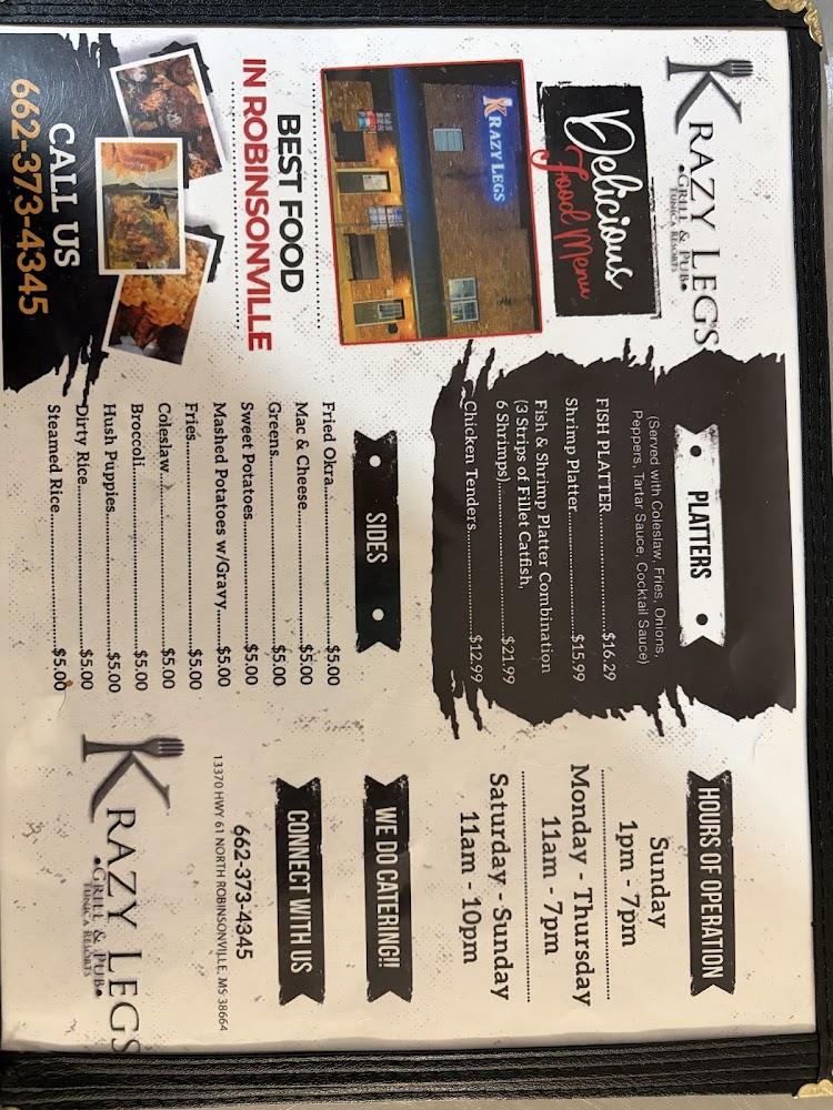 Krazy Legs Menu image 3