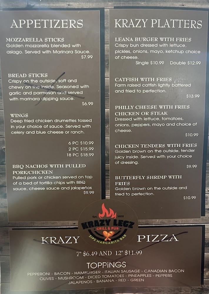 Krazy Legs Menu image 4