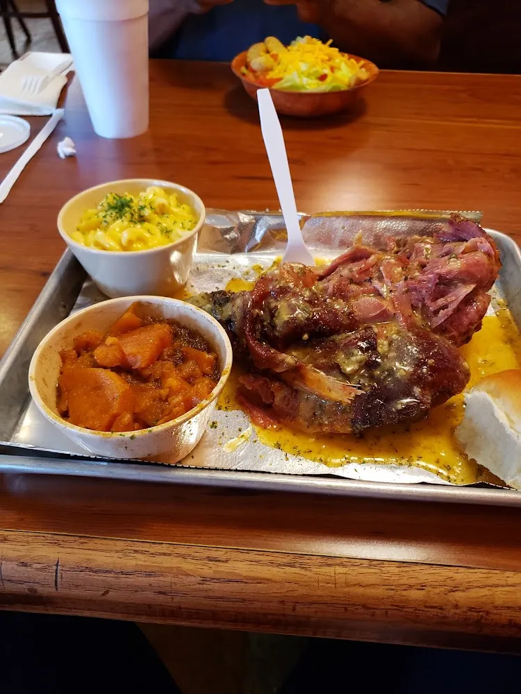 Parmesan Turkey Leg with Yams and Rice