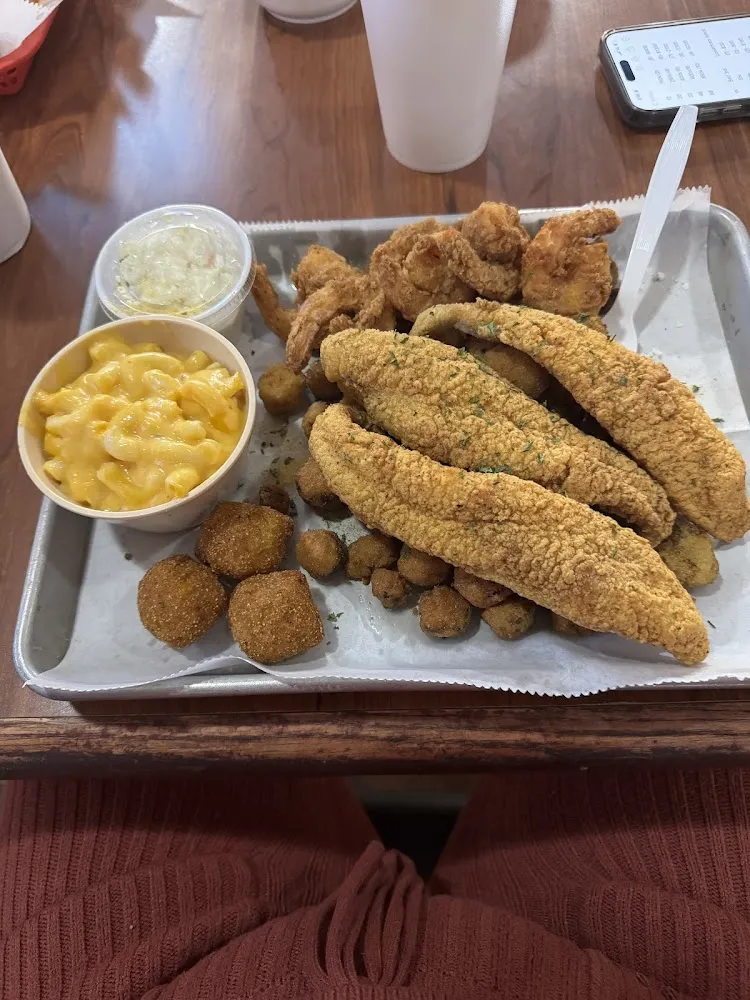 Popcorn Shrimp with Fries